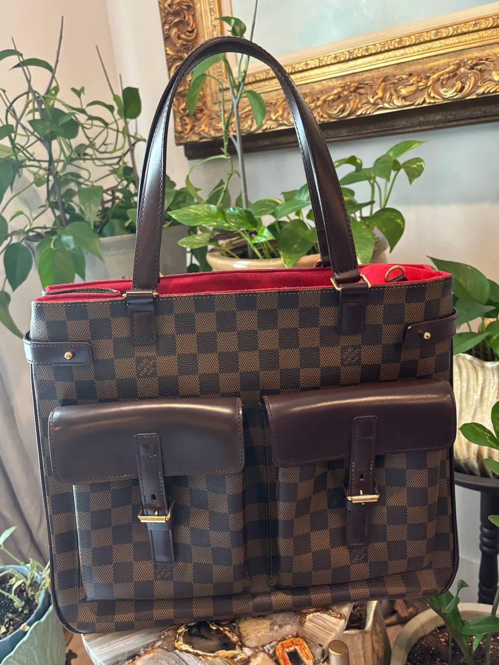 LOUIS VUITTON Ebene Canvas Tote